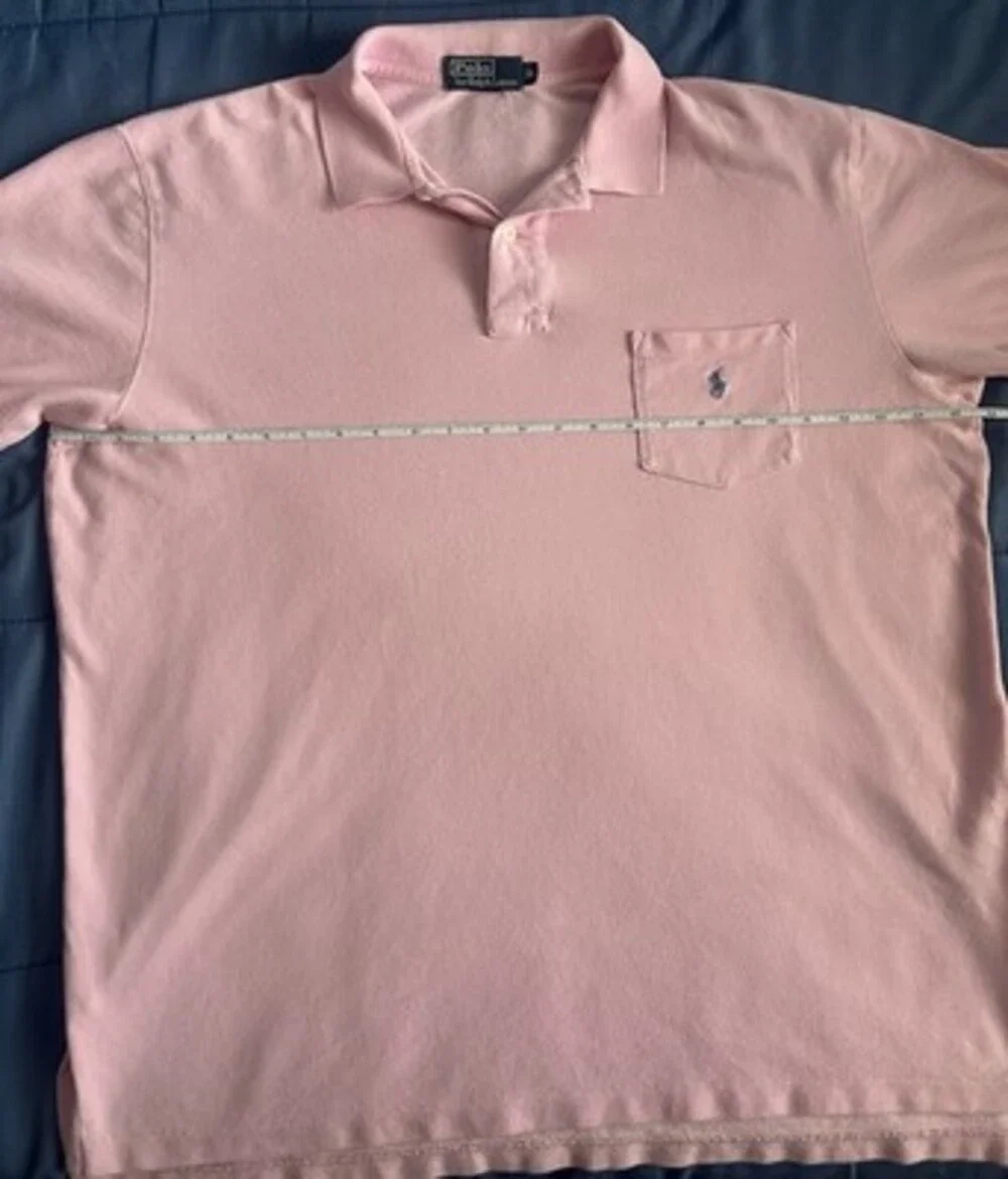 Vintage Polo Ralph Lauren Short Sleeve Polo Shirt Pony Classic Fit Pink Size XL